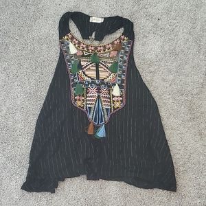Altar'd State flowy embroidered  tank top
